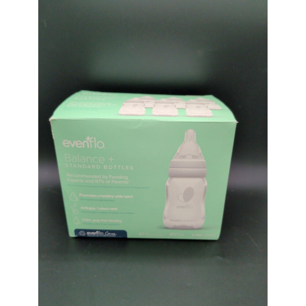 Evenflo Balance+ Standard Plastic bottles - 6x 4oz / 120ml